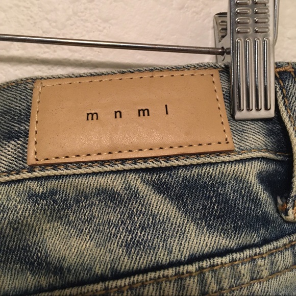 MNML Other - MNML Button-fly Jeans with Studs Down Legs Men’s